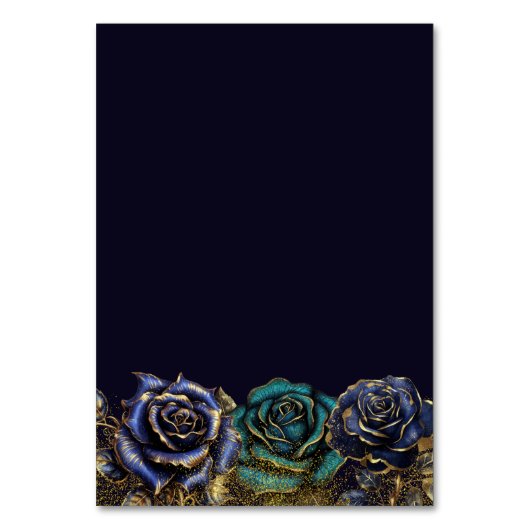 Numéro De Table Mariage de Parties scintillant Rose gothique foncé (Dos)