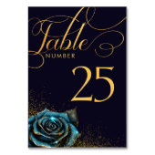 Numéro De Table Mariage de Parties scintillant Rose gothique foncé (Par défaut)