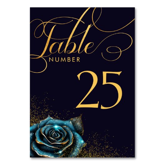 Numéro De Table Mariage de Parties scintillant Rose gothique foncé (Par défaut)