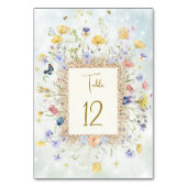 Numéro De Table Mariage de prairie fleur sauvage (Par défaut)