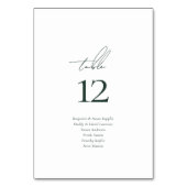 Numéro De Table Mariage de script de noms d'invités de script élég (Par défaut)