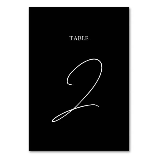 Numéro De Table Mariage de script de signature de calligraphie noi (Par défaut)