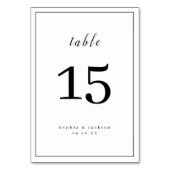 Numéro De Table Mariage de script romantique simple (Par défaut)