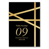 Numéro De Table Mariage de style géométrique de l'effet d'huile d' (Dos)