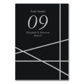 Numéro De Table Mariage de style géométrique simple (Par défaut)