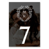 Numéro De Table Mariage de superposition de texte à 2 photos simpl (Par défaut)