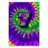 Numéro De Table Mariage de teinture pourpre et verte à tourbe spir (Par défaut)