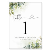 Numéro De Table Mariage de verdure Numéros (Par défaut)