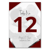 Numéro De Table Mariage Décontracté de la Bourgogne moderne "Nothi (Par défaut)