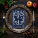 Numéro De Table Mariage d'épée médiévale Bleu Argent<br><div class="desc">Célébrez votre journée spéciale avec ce Mariage d'épée médiévale royale. Le papier sur cet article n'est PAS du papier à papier. Les articles sont imprimés exactement comme ils apparaissent sur votre écran lorsque vous ajoutez au panier, donc personnalisez et ajoutez chaque numéro de table dont vous avez besoin à votre...</div>