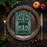 Numéro De Table Mariage d'épée médiévale Silver Green Royal<br><div class="desc">Célébrez votre journée spéciale avec ce Mariage d'épée médiévale royale. L'argent dans cet article n'est PAS un vrai papier peint. Les articles sont imprimés exactement comme ils apparaissent sur votre écran lorsque vous ajoutez au panier, donc personnalisez et ajoutez chaque numéro de table dont vous avez besoin à votre panier...</div>