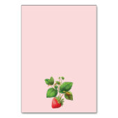 Numéro De Table Mariage d'été fraises et pivoines (Dos)