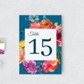 Numéro De Table Mariage d'été lumineux Piédestal Numéro de tableau