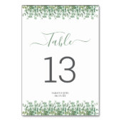 Numéro De Table Mariage d'eucalyptus (Par défaut)