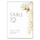 Numéro De Table Mariage d'herbe boho moderne (Par défaut)