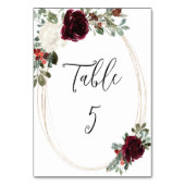 Numéro De Table Mariage d'hiver de Noël élégant (Par défaut)