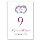 Numéro De Table Mariage digitalis renard romantique (Par défaut)