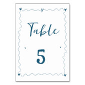 Numéro De Table Mariage d'illustrations de ligne de griffes dessin (Dos)