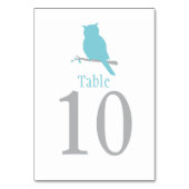 Numéro De Table Mariage d'oiseau de chouette bleue ou numéro de ta (Par défaut)
