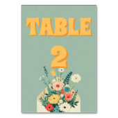 Numéro De Table Mariage du jardin botanique fleur sauvage (Par défaut)