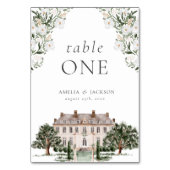 Numéro De Table Mariage du manoir rural Numéro de tableau (Par défaut)