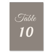 Numéro De Table Mariage écriture ivoire taupe (Par défaut)