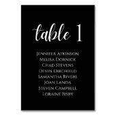 Numéro De Table Mariage Élégance Moderne Noir et Blanc (Par défaut)
