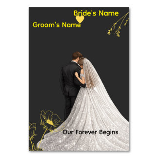 Numéro De Table Mariage Élégant
