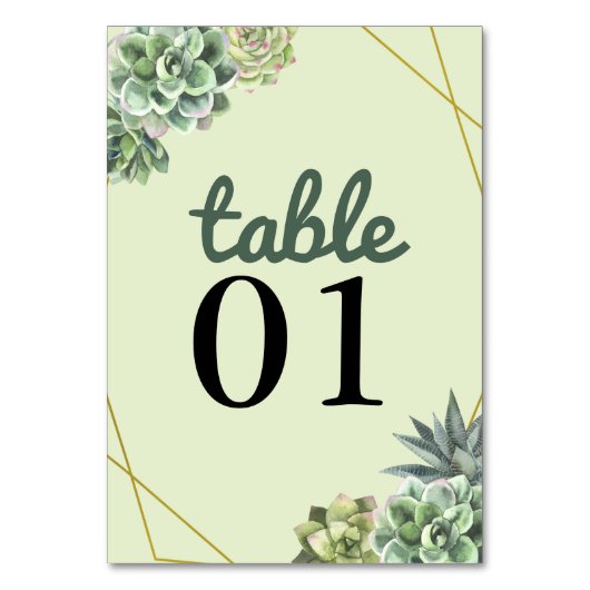Numéro De Table Mariage élégant (Par défaut)