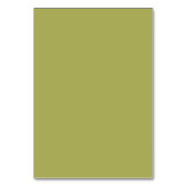 Numéro De Table Mariage élégant à l'écriture verte olive (Dos)