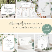 Numéro De Table Mariage Élégant avec une touche de verdure minimal