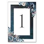 Numéro De Table Mariage élégant en marbre bleu (Par défaut)