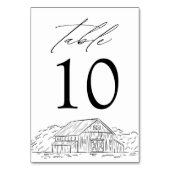 Numéro De Table Mariage Élégant et Rustique dans une Grange (Par défaut)