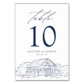 Numéro De Table Mariage Élégant et Rustique dans une Grange de Sty (Par défaut)