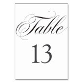 Numéro De Table Mariage Élégant Minimaliste (Par défaut)