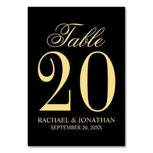 Numéro De Table Mariage élégant vintage (Par défaut)