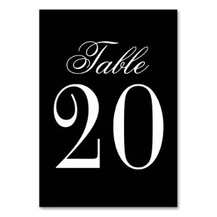 Numéro De Table Mariage élégant vintage