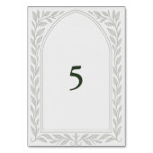 Numéro De Table Mariage Elven Silverleaf - Arche & Vine (Dos)