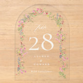 numéro de table mariage en acrylique avec arche fl (Recto)