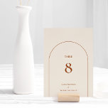 Numéro De Table Mariage en ivoire Boho Arch<br><div class="desc">Ce modèle de Mariage de table Boho Arch Simple comporte une palette d'ivoire neutre sophistiquée, associée à de magnifiques mélanges et assortis de terracotta rouille, vert sauge et prune. L'élégance sobre de la typographie simple et des arches douces crée une esthétique apaisante et polie avec un style minimaliste classique. Les...</div>