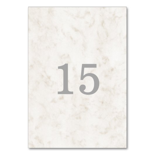 Numéro De Table Mariage en marbre doux beige (Par défaut)