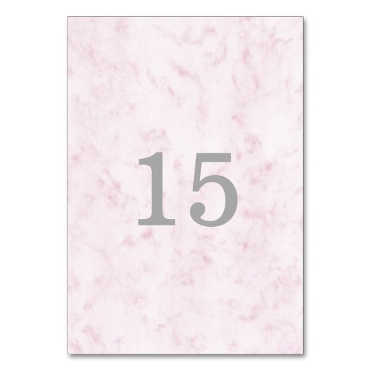 Numéro De Table Mariage en marbre rose vif (Par défaut)