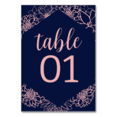 Numéro De Table Mariage en silhouette rose (Par défaut)