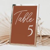 Numéro De Table Mariage en terre cuite