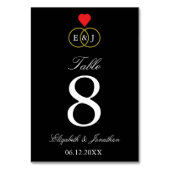 Numéro De Table Mariage Entwin Rings (Par défaut)