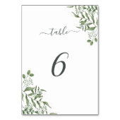 Numéro De Table Mariage Feuille de l'Eucalyptus succulent du budge (Par défaut)