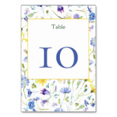 Numéro De Table Mariage Fleur sauvage aquarelle (Par défaut)