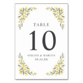 Numéro De Table Mariage Fleur sauvage Avalon (Par défaut)