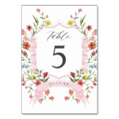 Numéro De Table Mariage Fleur sauvage de jardin Whimsical (Par défaut)