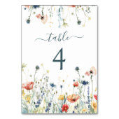 Numéro De Table Mariage Fleur sauvage dynamique (Par défaut)